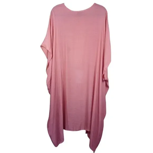 Coco+Carmen Kiara Lightweight Open Front Kimono Wrap Crochet Lace Trim One Size - Picture 5 of 8